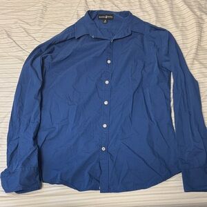 Beverly Hills Polo Club Men's Deep Blue Button-Down Shirt